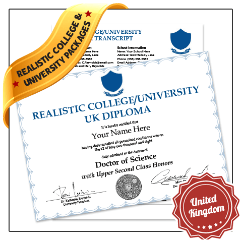 fake college diploma and transcript united kingdom