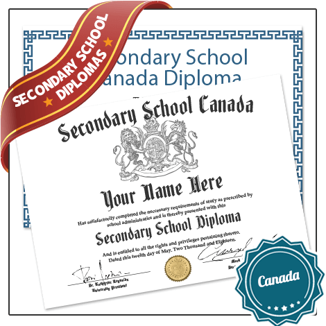 Buy Secondary School Diplomas Canada