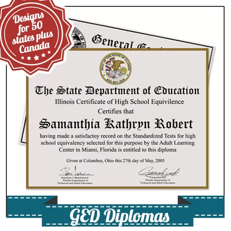 Fake GED Certificate
