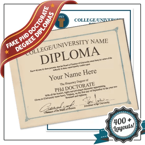 Fake PhD Diploma