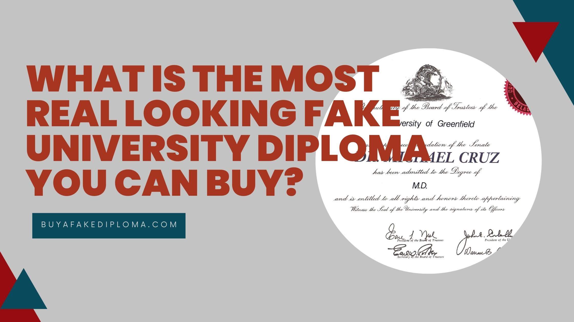 get the most real and best looking for university diploma online